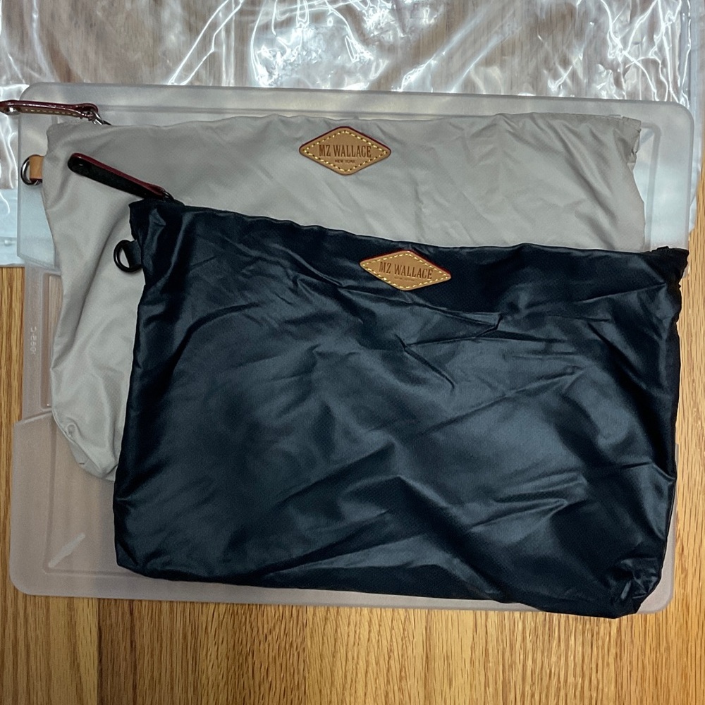 MZ Wallace zippered pouches